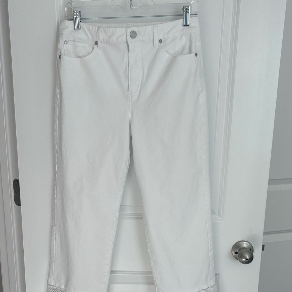 Soft Surroundings Crisp White Ankle Jeans